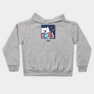 Quarantine Cat Zodiac Signs: Leo cat Kids Hoodie